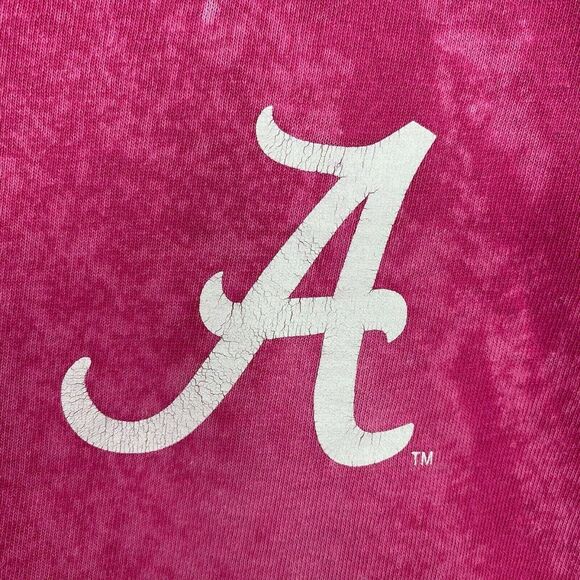 Alabama Roll Tide Roll Anchor Bleach Tie Dye T-Shirt Tee Top Size Large L - Picture 3 of 4
